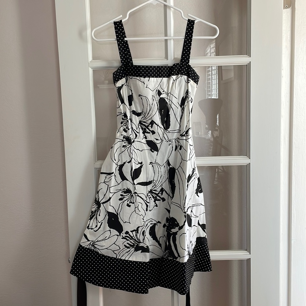 Black and white dress
